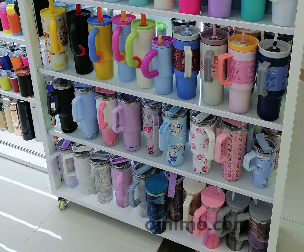 16oz compact stainless steel tumbler with handle wholesale