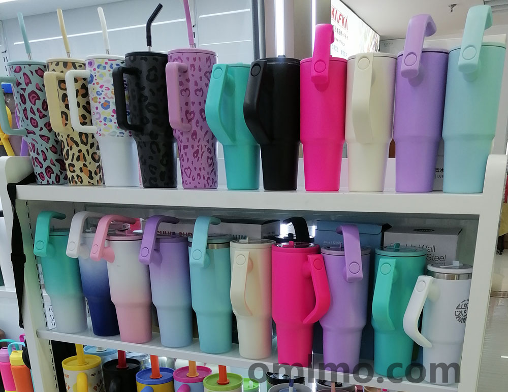 20oz slim stainless steel insulated tumbler with straw wholesale