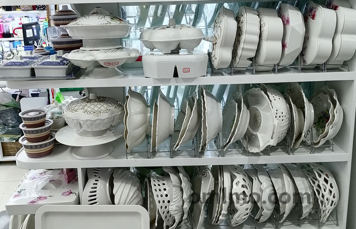 Floral porcelain dinner plate set wholesale elegant tableware