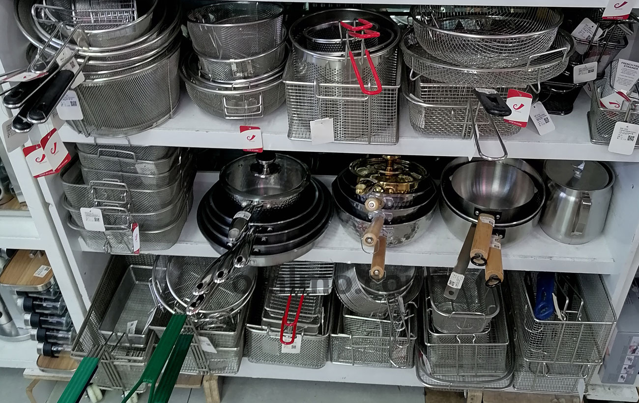 KG-028 stainless steel round deep fry basket wire mesh wholesale