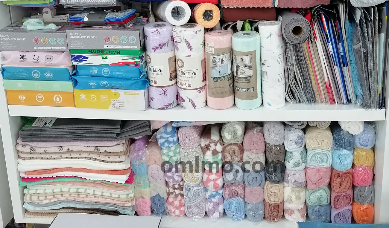 CT-004 non-woven perforated hand-tear cleaning cloth roll wholesale
