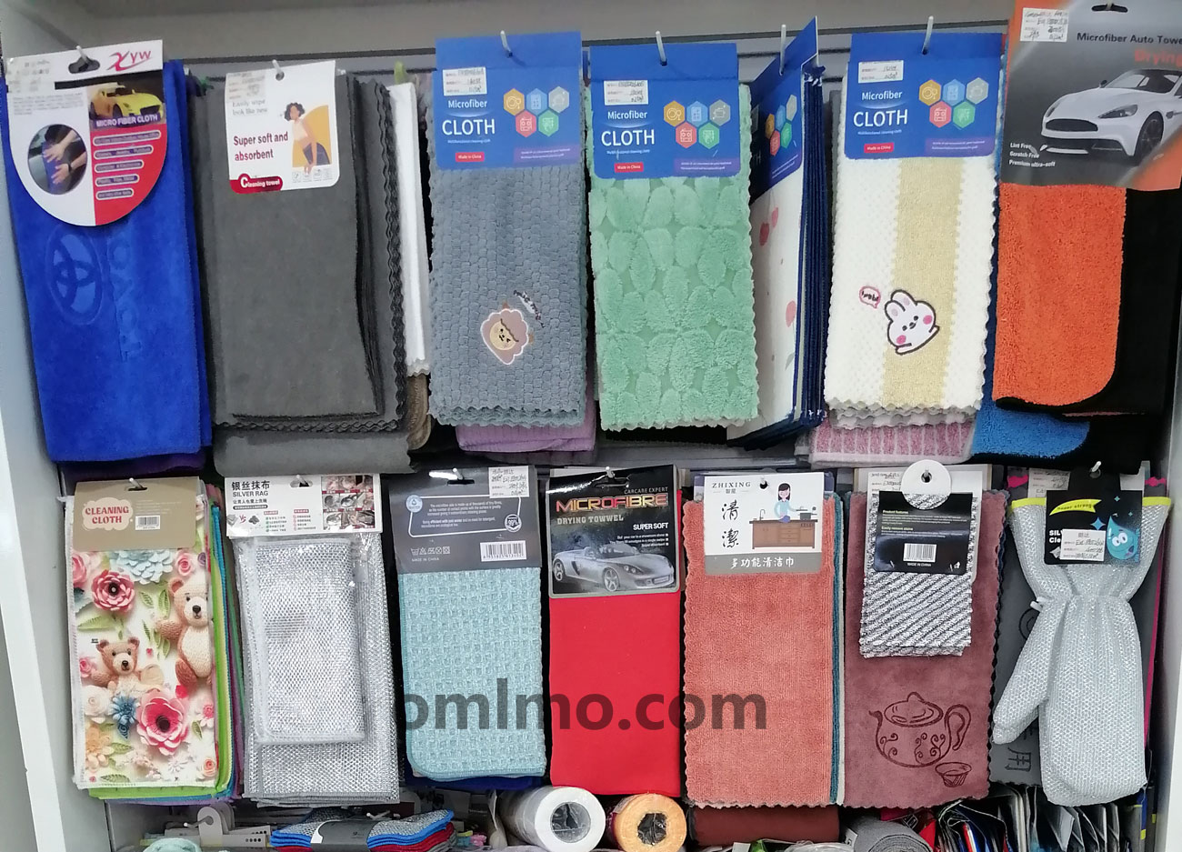 CT-001 microfiber car cleaning cloth blue super absorbent wholesale