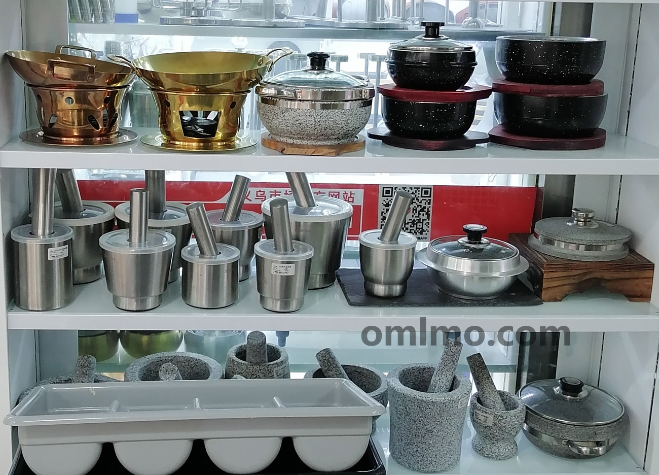 KG-056 stainless steel mortar and pestle grinding set multi-size wholesale