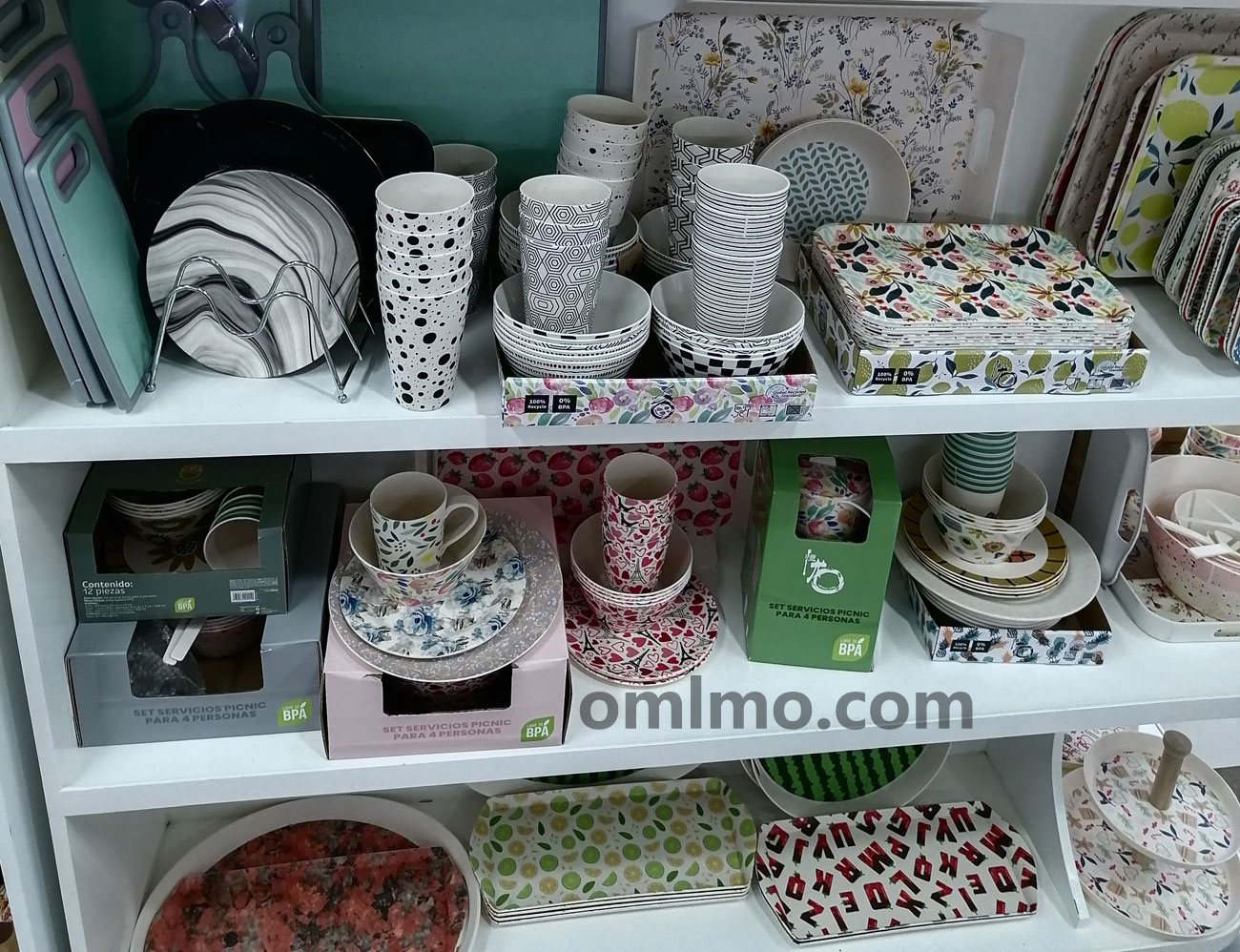 SO-053 bamboo fibre marble pattern dinnerware set wholesale