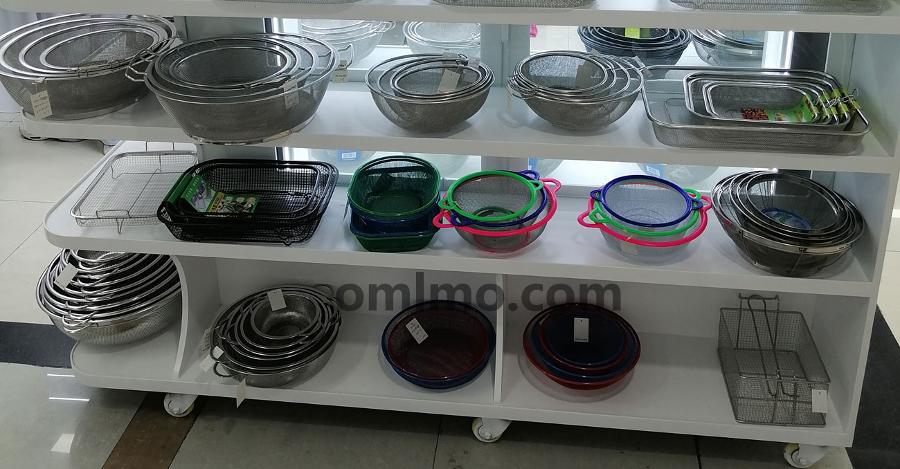 BA-434 PVC-Coated Rectangular Wire Mesh Basket Black Set Nested wholesale product photo
