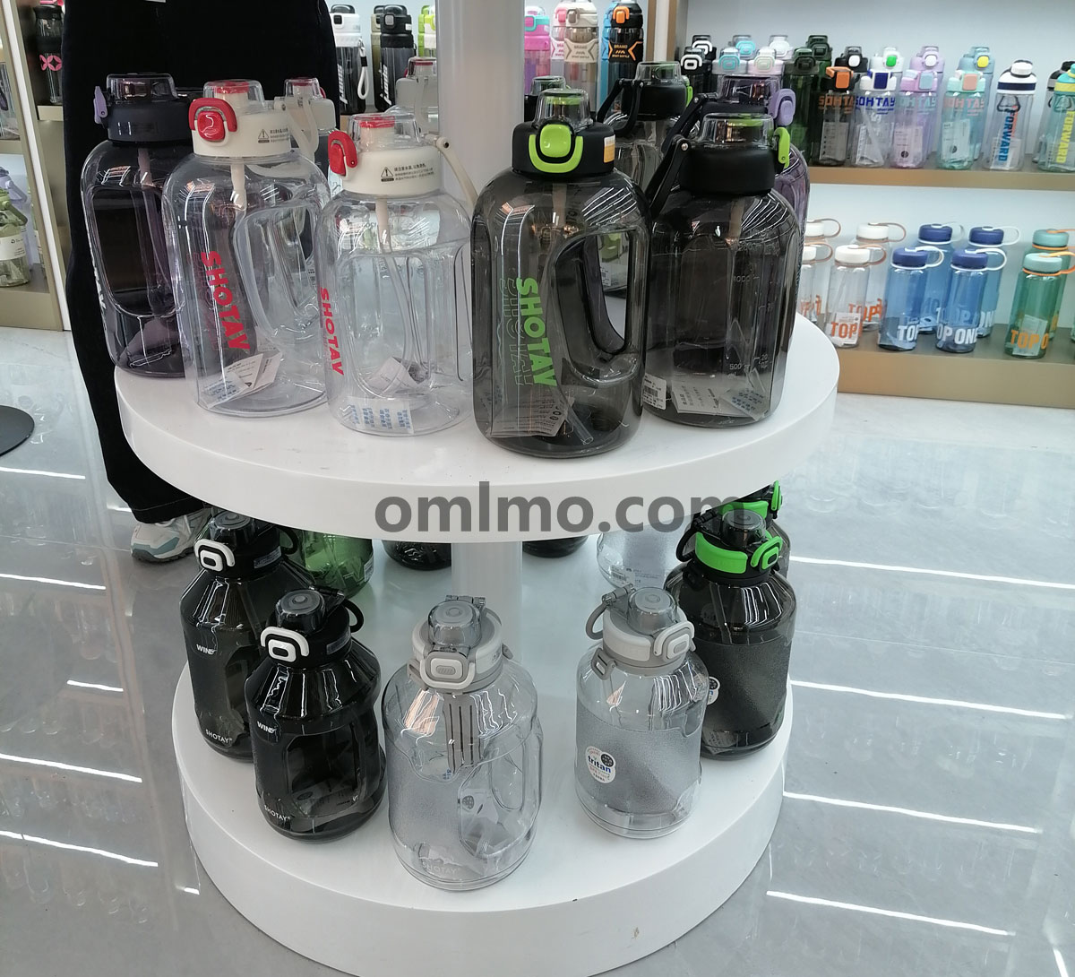 BA-693 Tritan Plastic Water Bottle with Time Marker 1L Motivational wholesale product photo